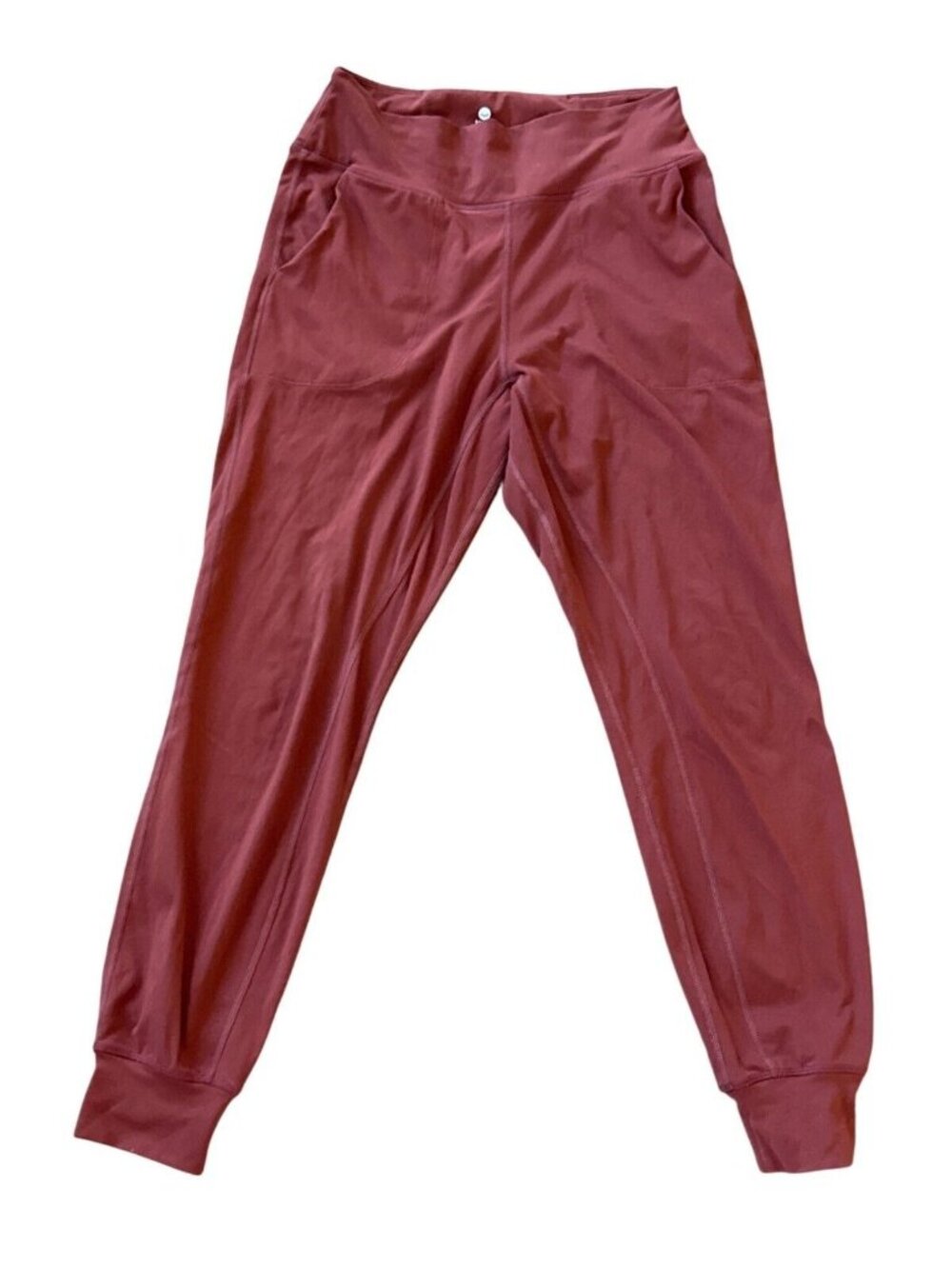 Senita Athletics High-Waisted Burgundy Joggers Small